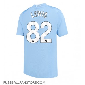 Manchester City Rico Lewis #82 Replik Heimtrikot 2023-24 Kurzarm